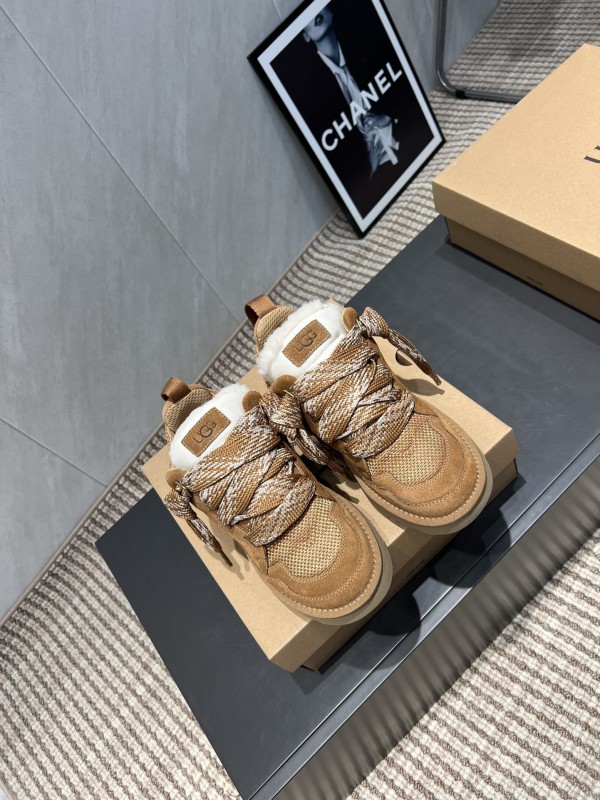 UGG Platform Sneakers Series Round Toe Thick Sole Casual Shoes - MJ00270