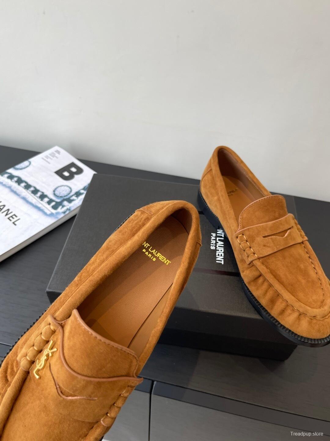 Saint Laurent Classic Loafer Half-Drag Mule Shoes - KFY00350