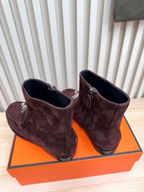 Hermes Kelly Buckle Ankle Boots - LY00390