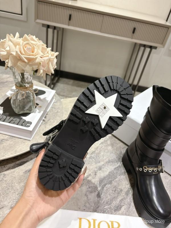 Dior 2025/SS Punk Style Strap Ankle Boots - KFY00470