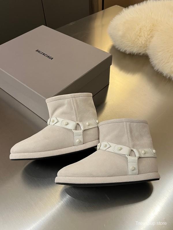 Balenciaga Fall Winter New Buckle Studded Snow Boots - LY00300