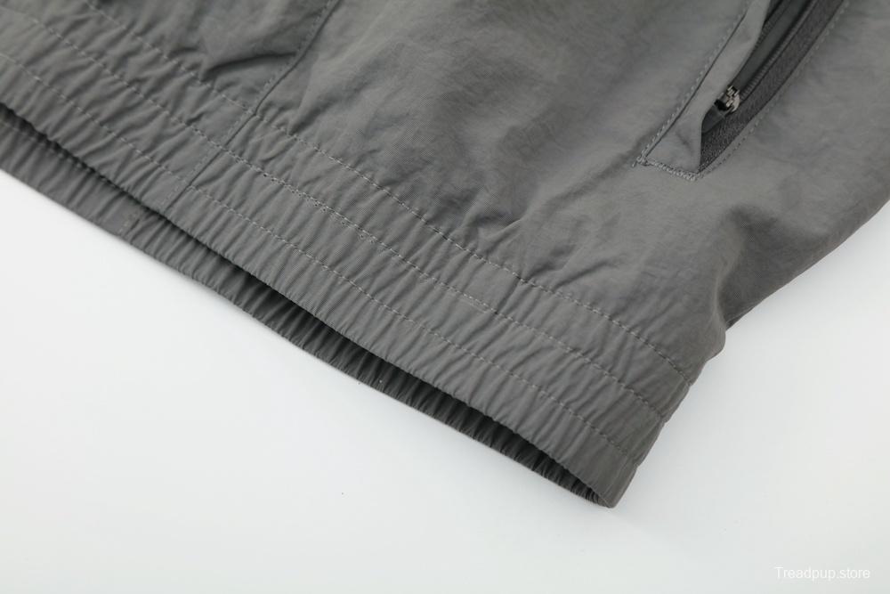 25/26 Real Madrid Grey S-3XL Half Zipper Jacket+Long Pants