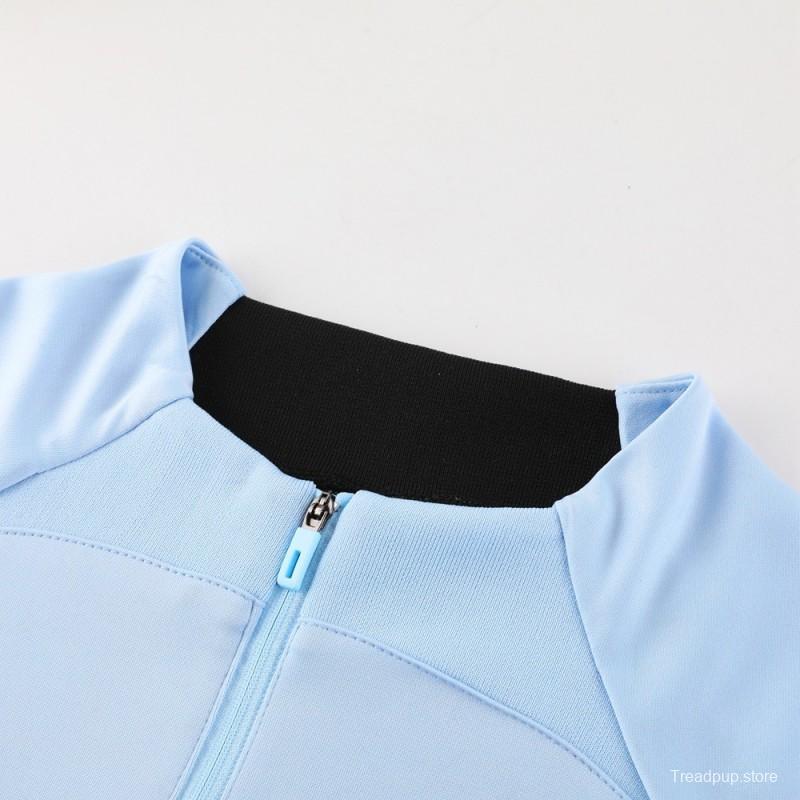 25/26 Inter Milan Sky Blue Half Zipper Jacket+Long Pants