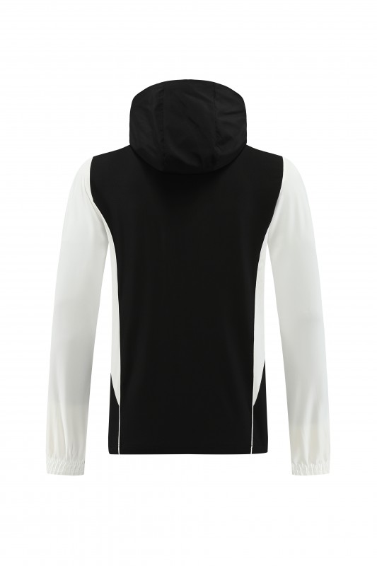 2025 Adidas Black White Half Zipper Jacket+Long Pants S-2XL