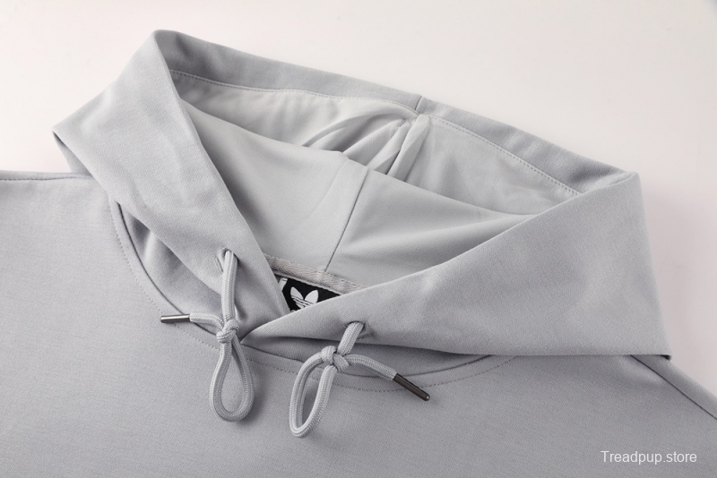 25/26 Manchester United Gray Half Zipper Jacket+Long Pants S-2XL