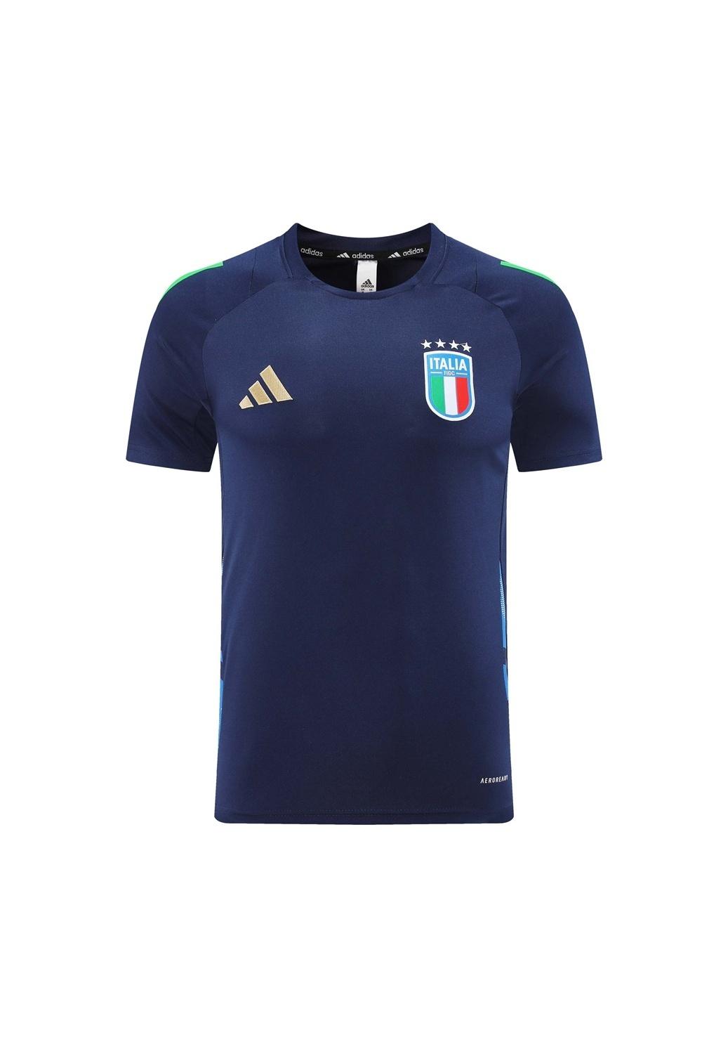 2025 Italy Royal Blue Short Sleeve+Soccer Shorts