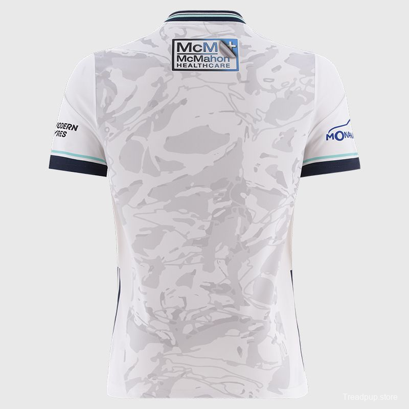 2026 Fermanagh GAA White with Grey Camouflage Pattern Jersey