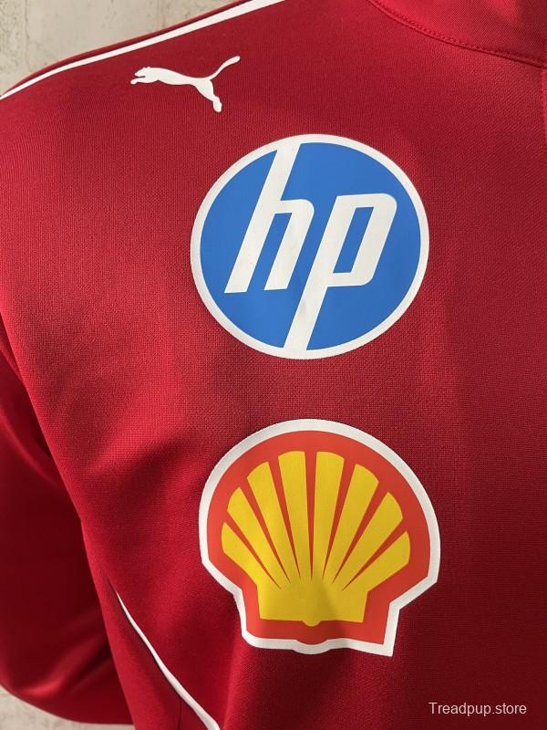 2025 F1 Scuderia Ferrari Red with White Stripe Team Jacket
