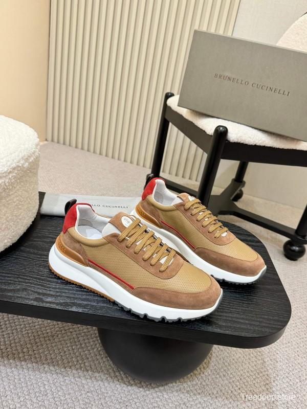 Brunello Cucinelli Casual Sneakers with Seasonal Colors and Leather Lining - KFY00320