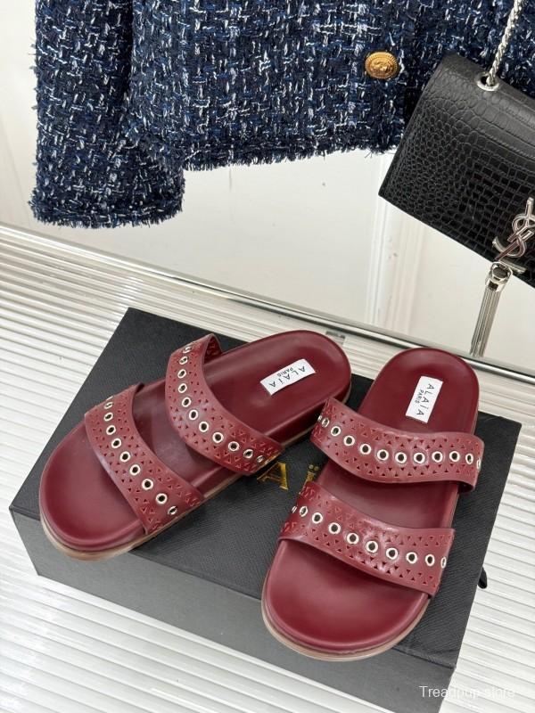 Alaia 2025 SS Hollow-Out Casual Sandals - KFY00260