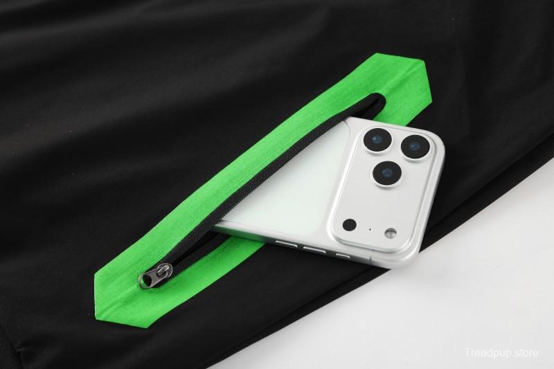 25/26 Real Betis White Black Green  Full zipper Jacket Tracksuit+ long pants