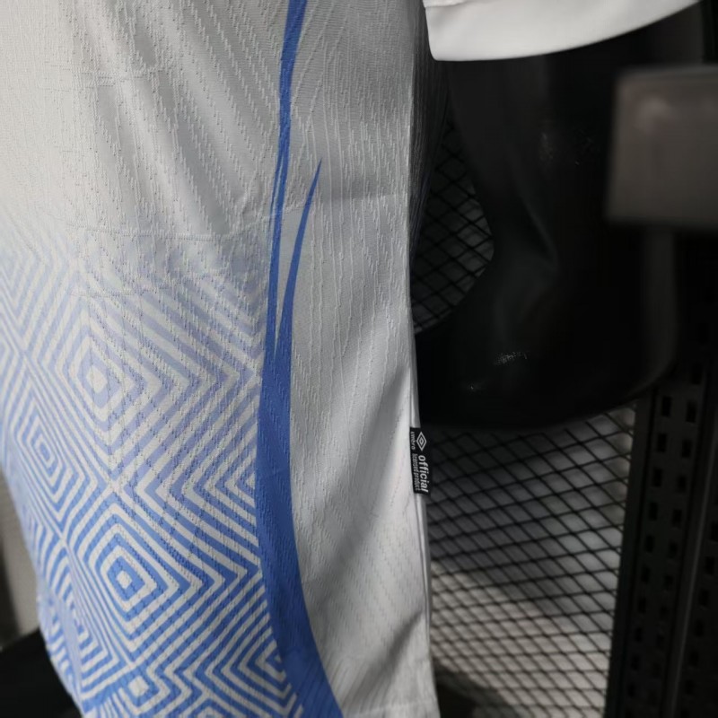 Player Version 2026 DR Congo Third White Blue Geometric Jersey