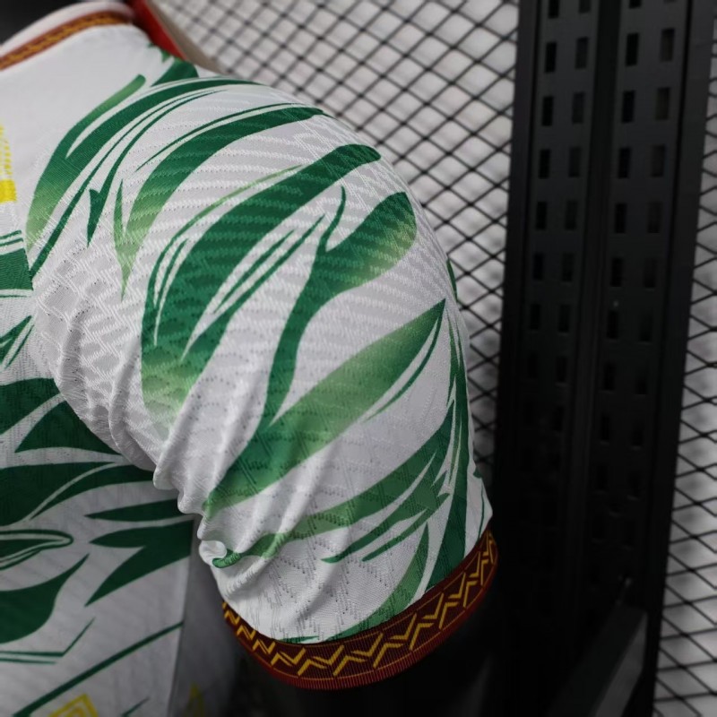 Player Version 2026 Mali Away White with Eagle Pattern Jersey