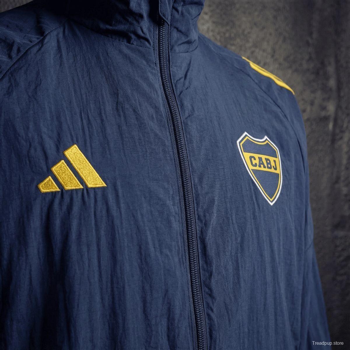 2026 Boca Juniors Black Jacket Windbreaker