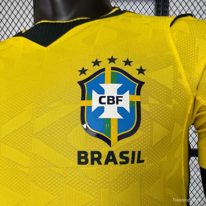 2026 Player Version Mens Brazil World Cup Home Jersey