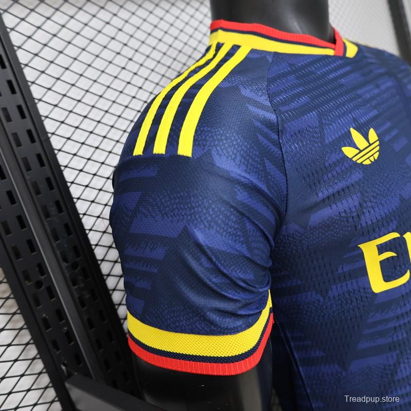 layer Version 26/27 Arsenal Navy Blue with Geometric Pattern Third Jersey