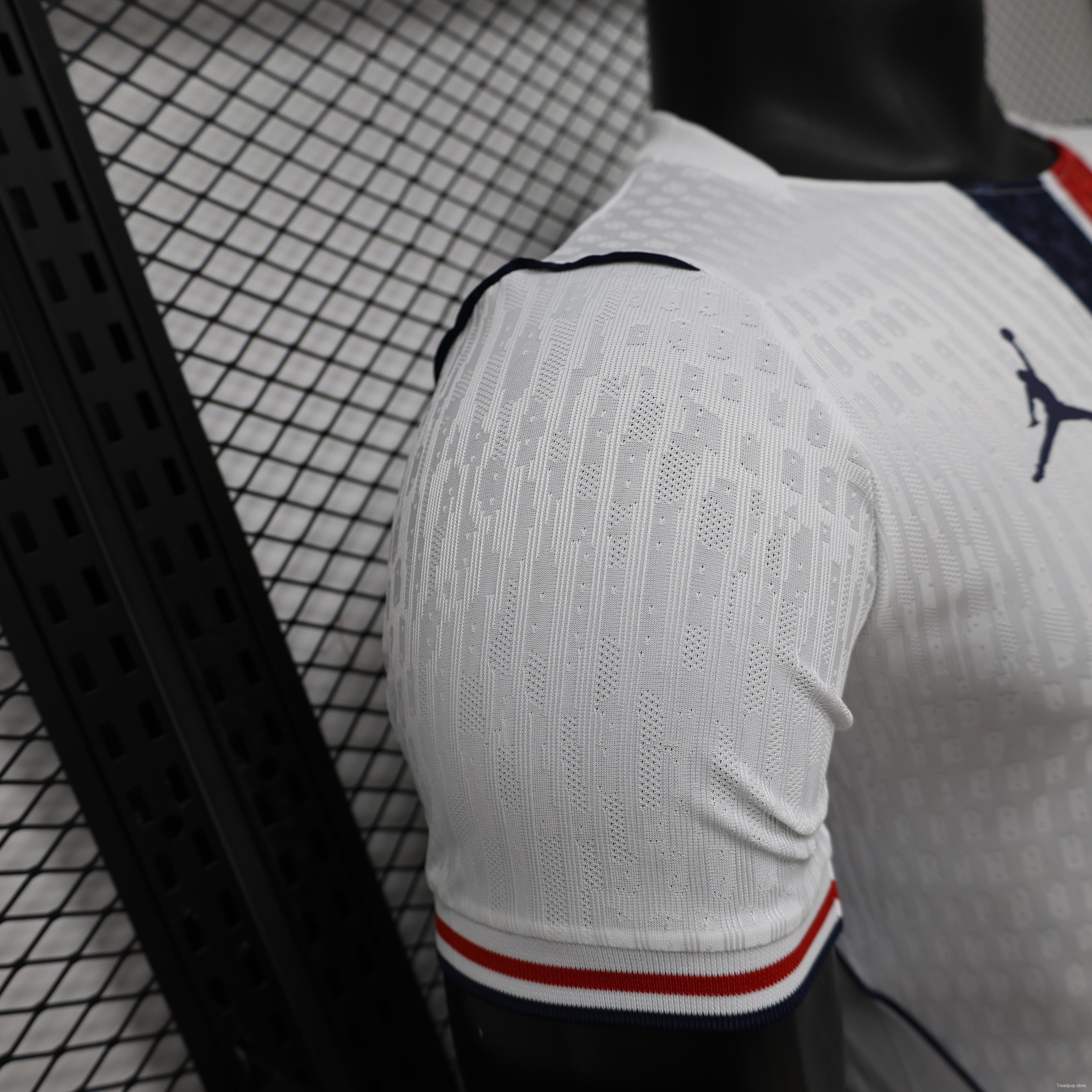 Player Version 26/27 Paris Saint-Germain Away  White & Navy/Red Stripe Special Edition Jersey