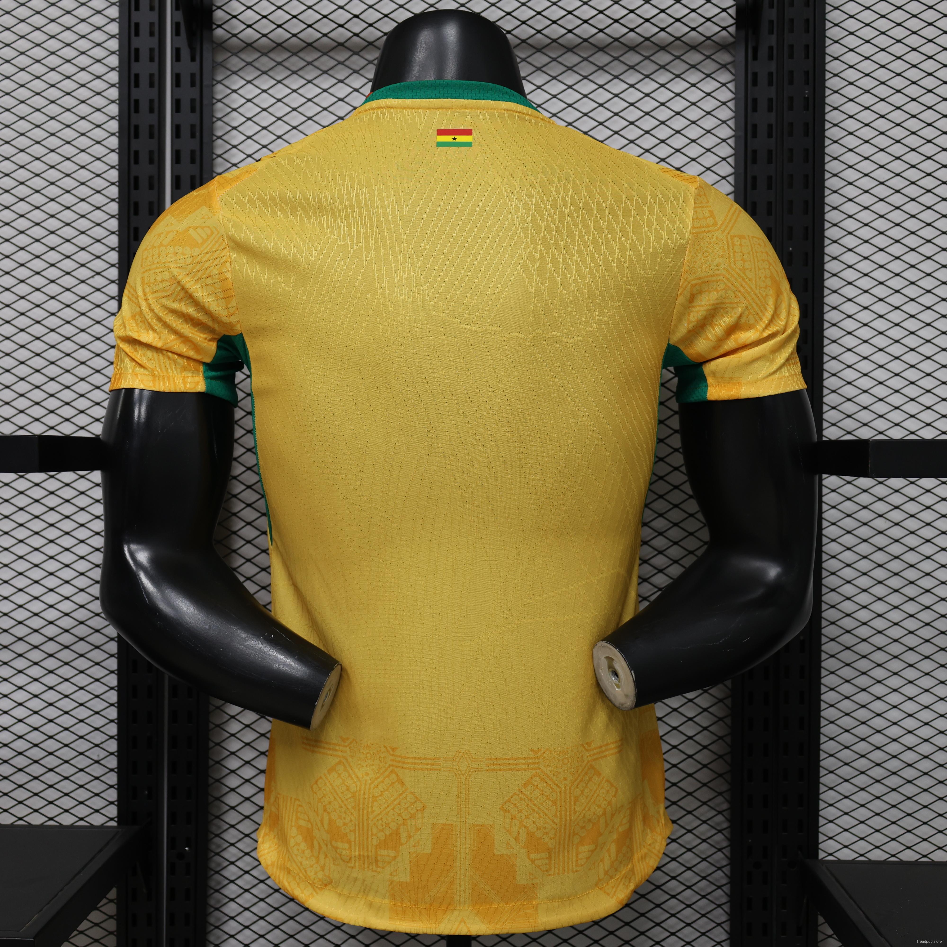 Player Version 26/27 Ghana  Away  Yellow & Green/Red Accent Jersey