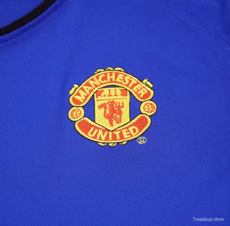Retro Kids 02/03 Manchester United Blue Third Jersey