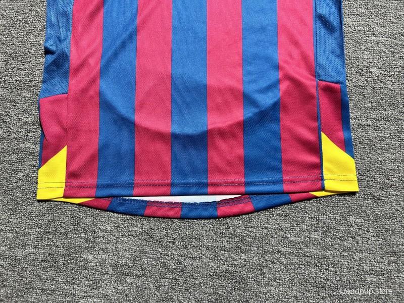 Retro Kids 05/06 Barcelona Home Long Sleeve UCL Jersey