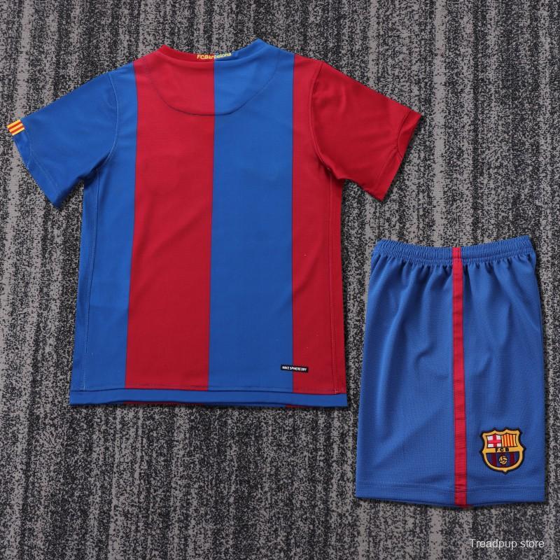 Retro Kids 06/07 FC Barcelona Home Jersey