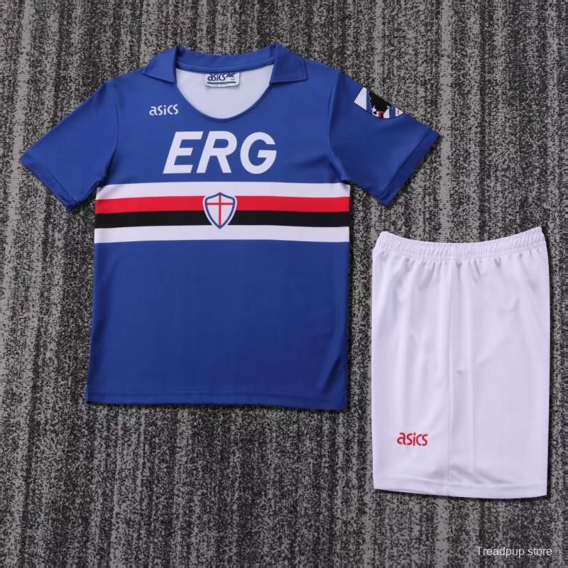 Retro Kids 1990/91 Sampdoria Home Jersey