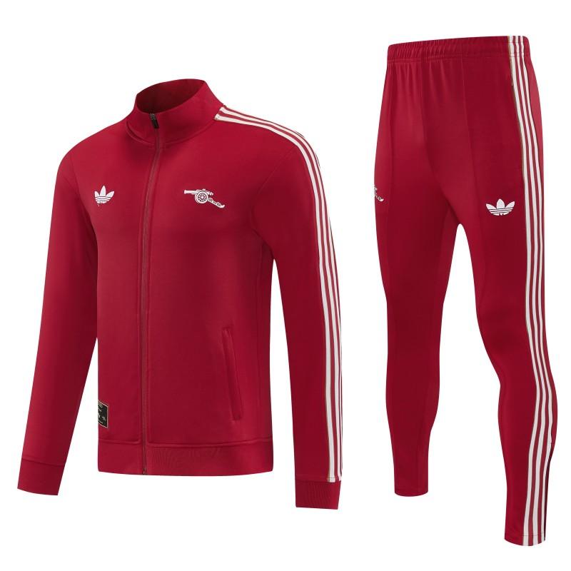 26/27 Arsenal Red Full Zipper Jacket Tracksuit + Long Pants
