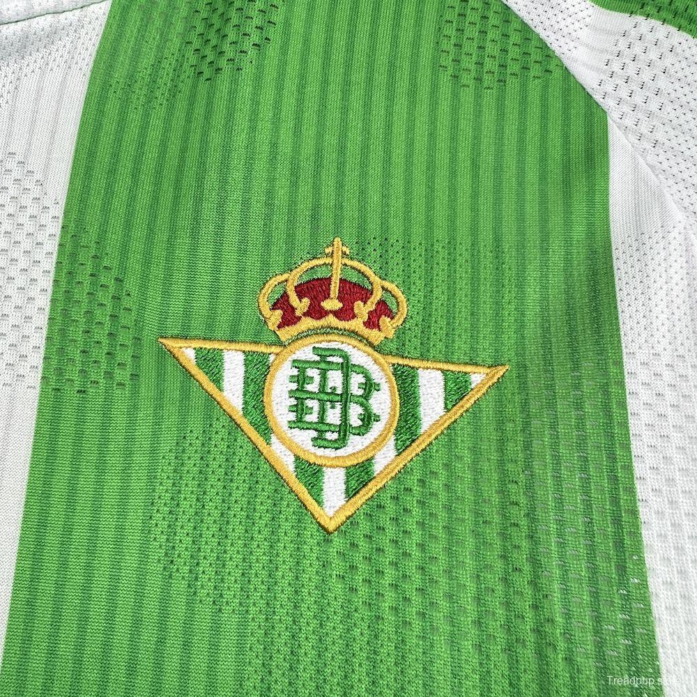2025/26 Mens Real Betis Home Long Sleeve Jersey