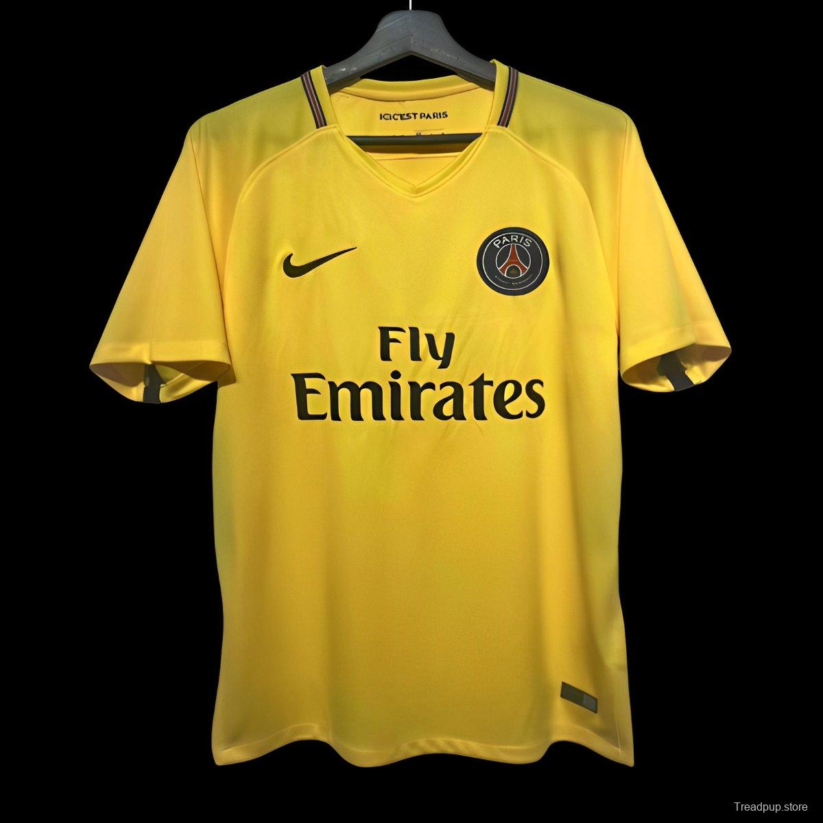 Retro 17/18 PSG Away Yellow Jersey