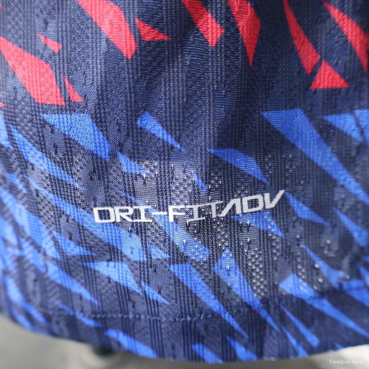 Player Version 25/26 FC Barcelona Navy Blue with Red and Blue Abstract Pattern Jersey