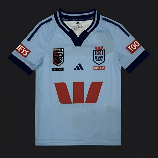 2026 Kids  NSW Blues Sky Blue with Navy Trim Jersey
