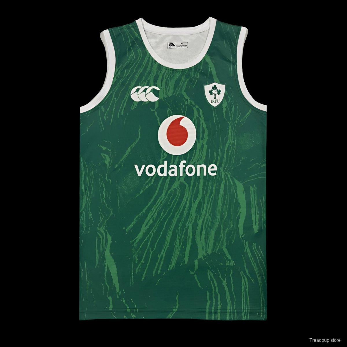 2026 Ireland Green with Abstract Brushstroke Pattern Sleeveless Jersey