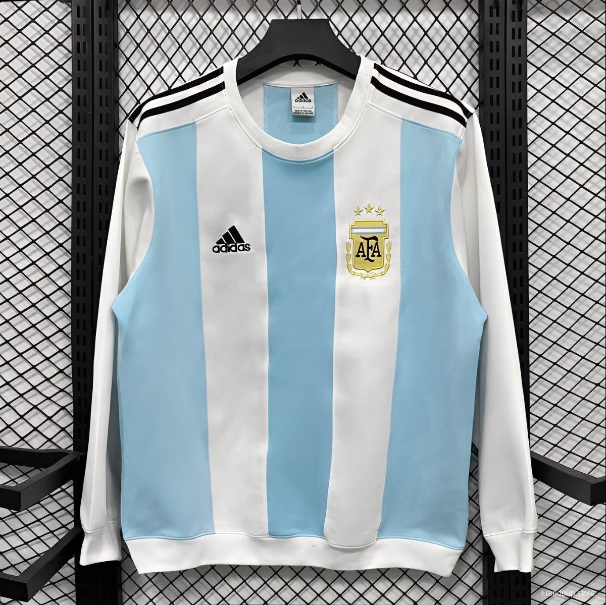 25/26 Argentina FC Home Long Sleeve Training Sweatshirt