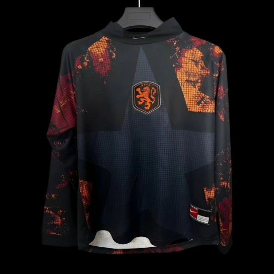 2026 Netherlands Black Long Sleeve Goalkeeper Jersey
