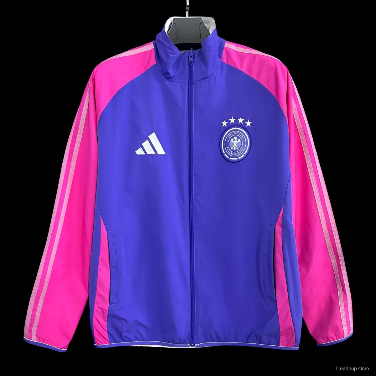 2026 Germany Purple/Blue Full Zipper Windbreaker