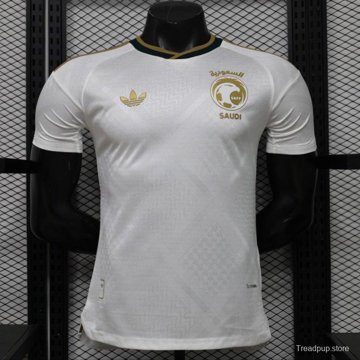 Player Version 26/27 Saudi Arabia  White & Gold Home Jersey
