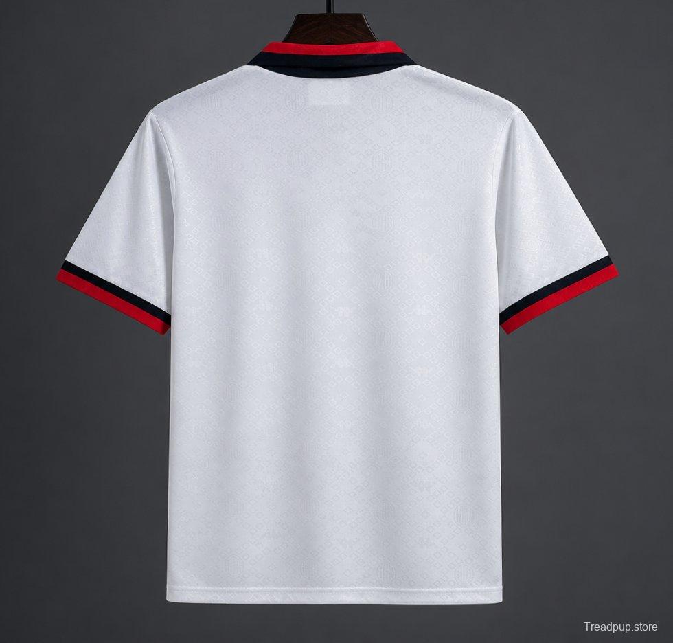 Retro 88/89 AC Miilan Away White Jersey