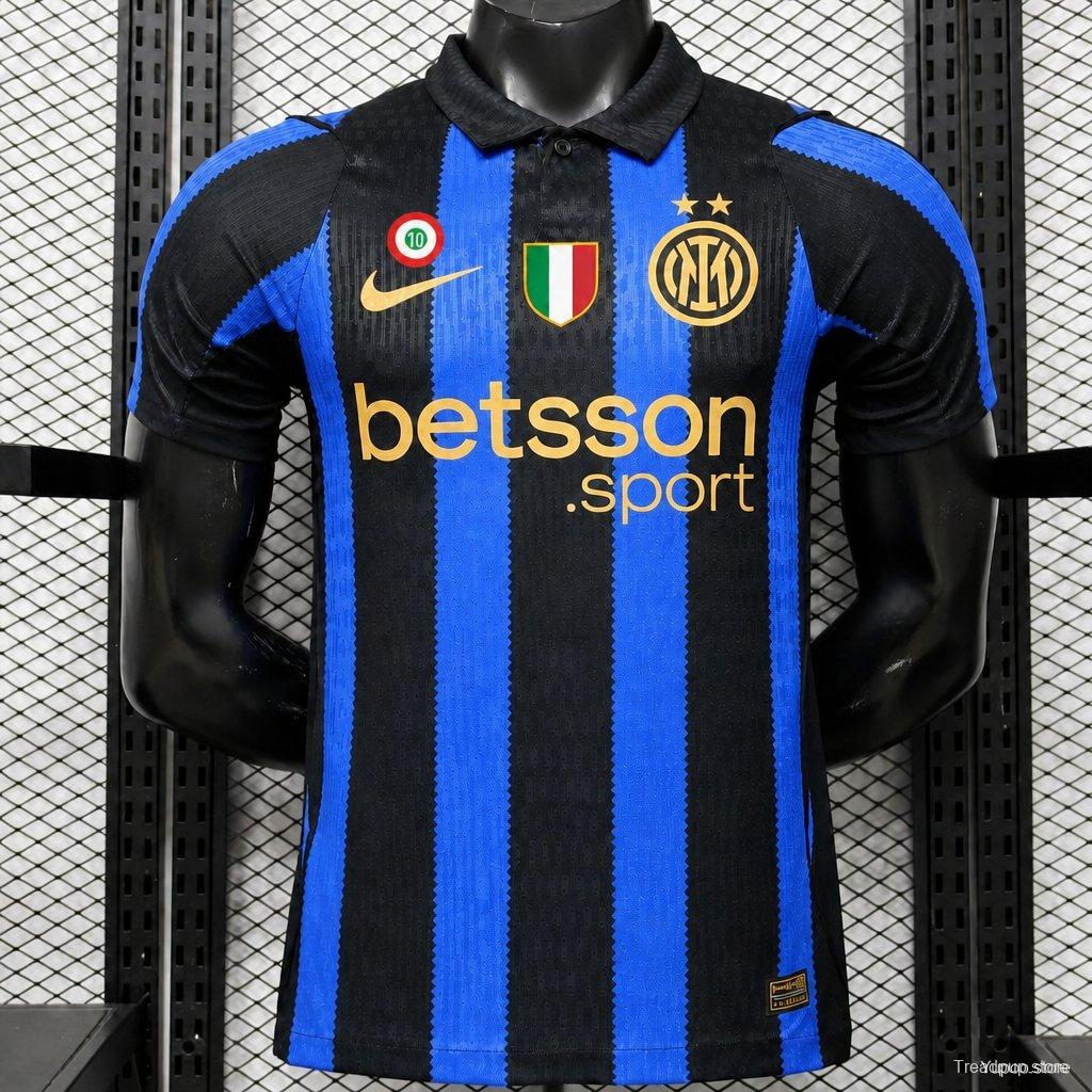 Player Version 26/27 Inter Milan Home Black & Blue  Stripe Jersey