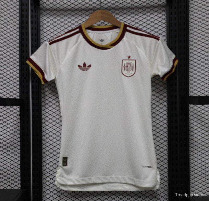 Player Version Womens  26/27  Spain White Away Jersey