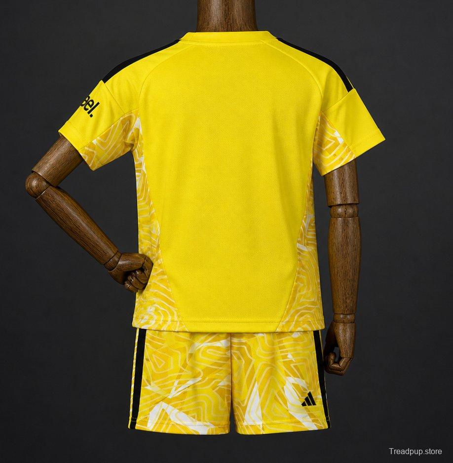 26/27 Kids Arsenal Goalkeeper Yellow/White Jersey